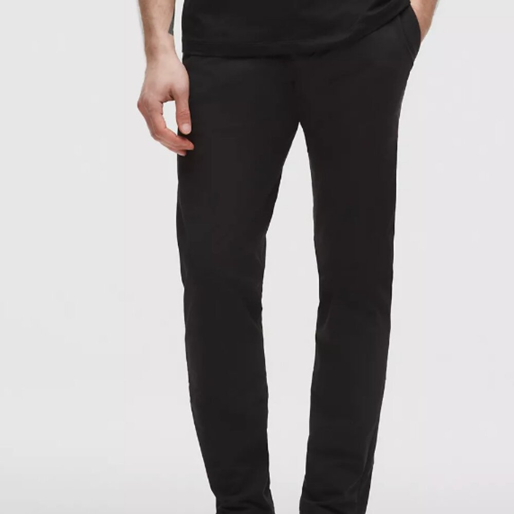 Lululemon ABC Slim-Fit Trouser Stretch Cotton Versa 38x34L Warpstreme Black $138